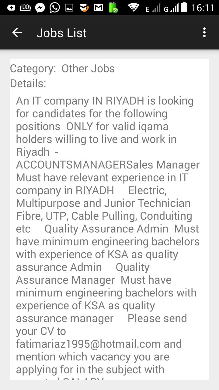 Saudi Jobs
