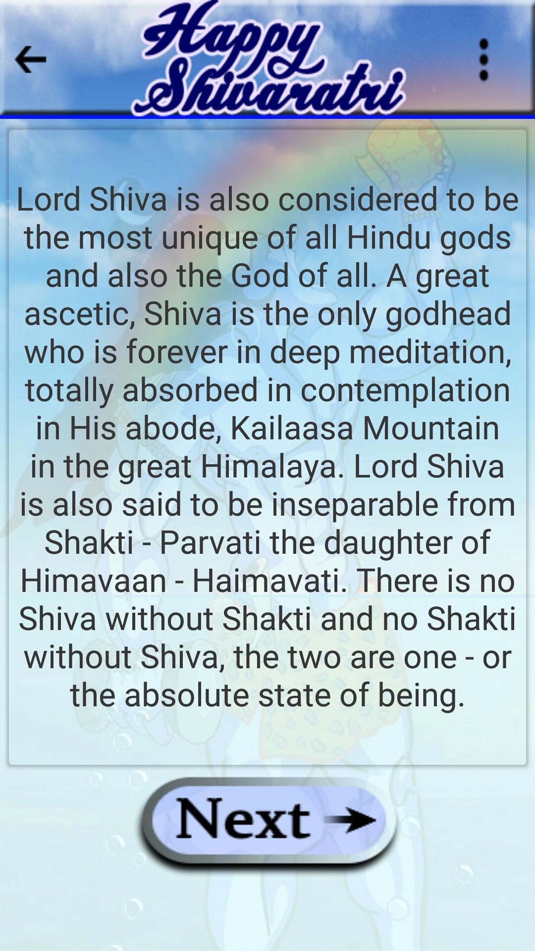 Shivaratri LiveWallpaper Theme