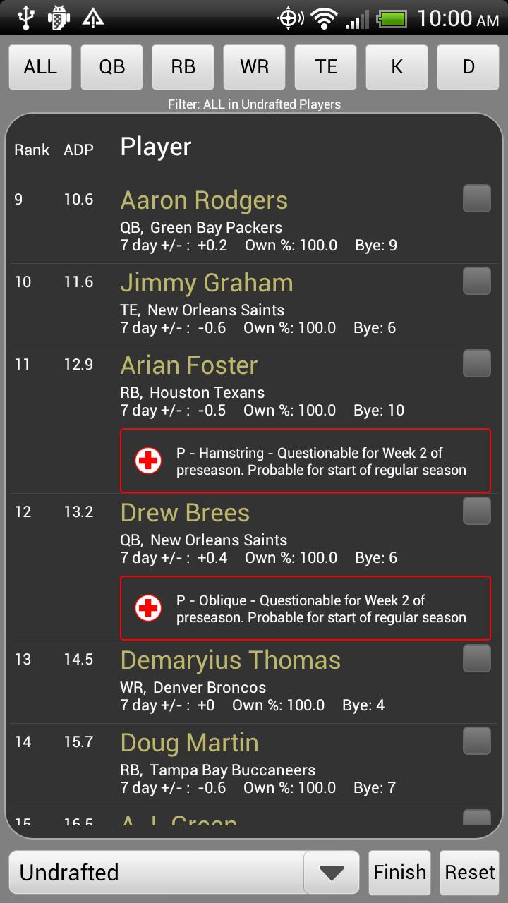 Fantasy Football Monitor PRO