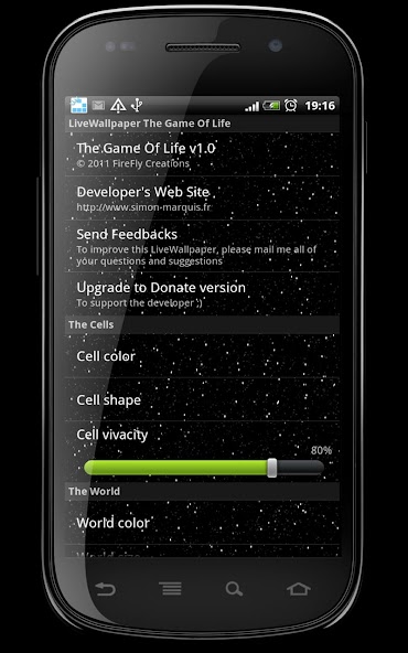 LiveWallpaper The Game Of Life