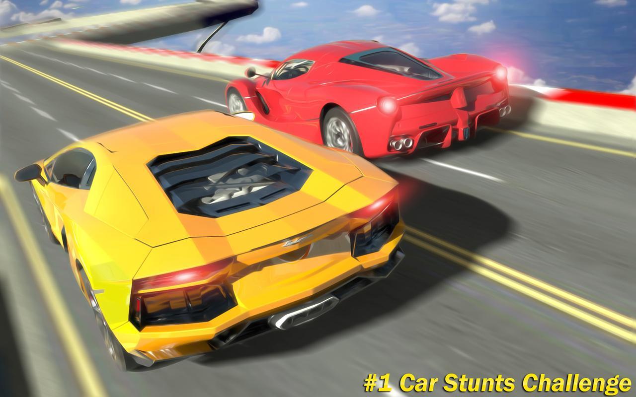 Half Bridge Car Stunt Simulator: High Speed Race