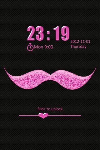 Go Locker Pink Mustache