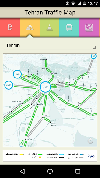 Tehran Traffic Map
