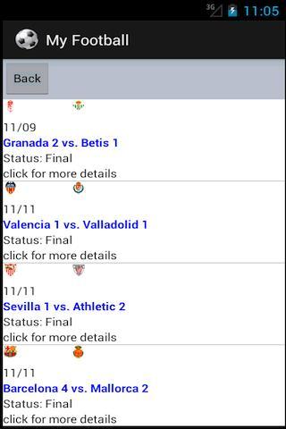 Football Scores(Soccer/Futbol)