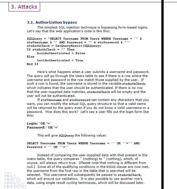 hacking sql injection