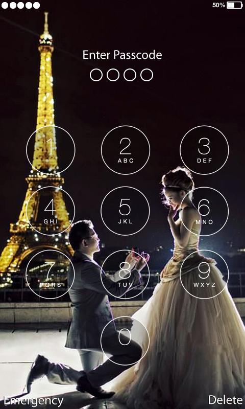 Love Paris Lock Screen