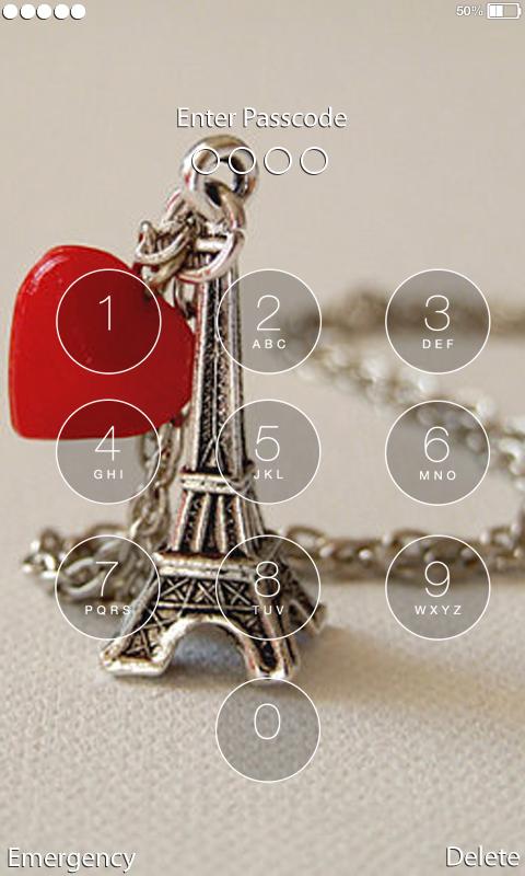 Love Paris Lock Screen