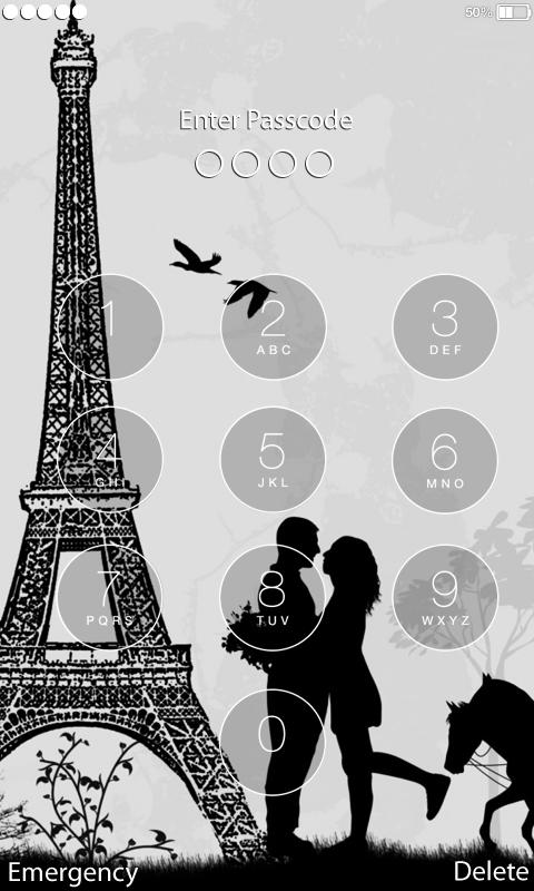 Love Paris Lock Screen