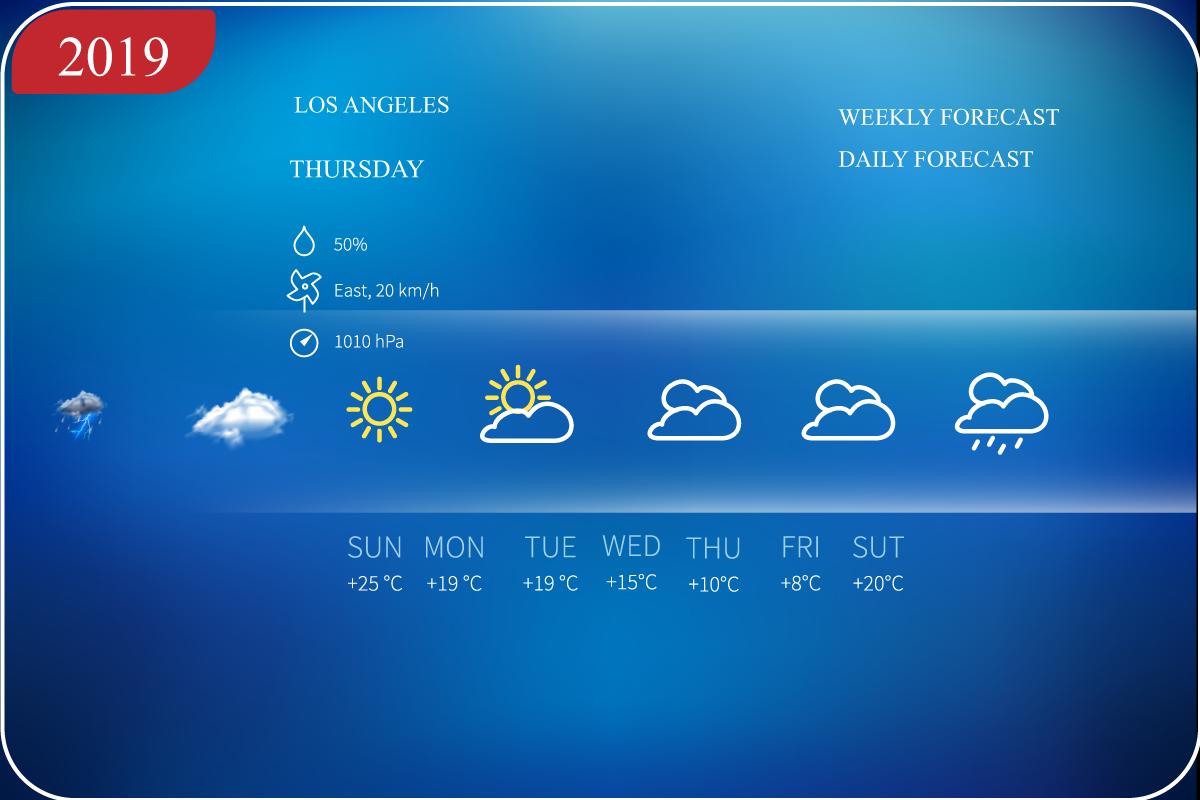 Daily Weather Live Forecast App Hourly,Weekly 2019