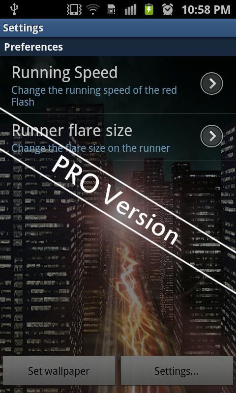 The Red Flashing Run LWP