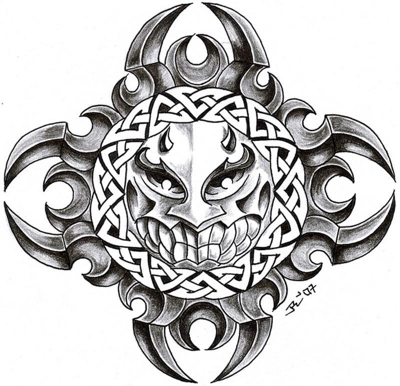 Skulls Tattoo Design Wallpaper