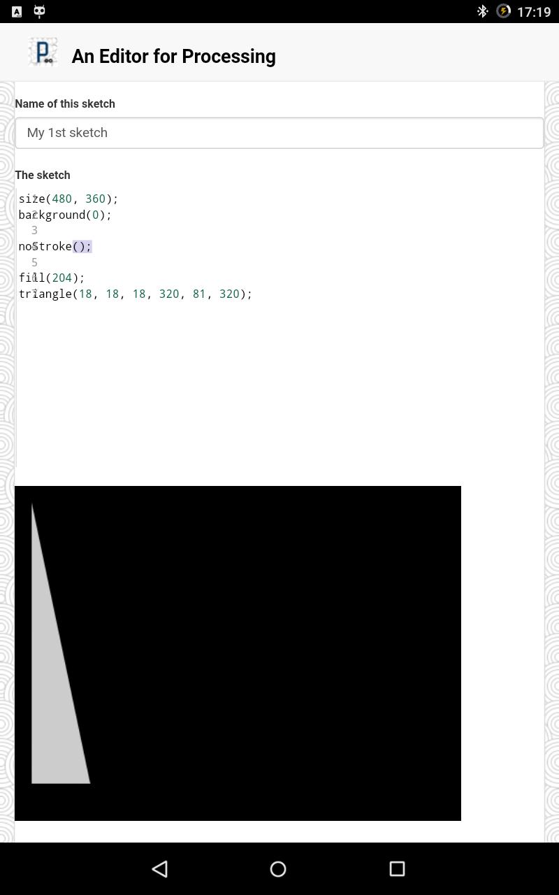 An Editor for Processing