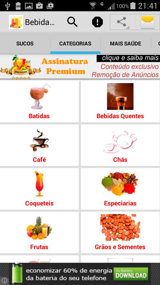 Sucos e Bebidas Naturais