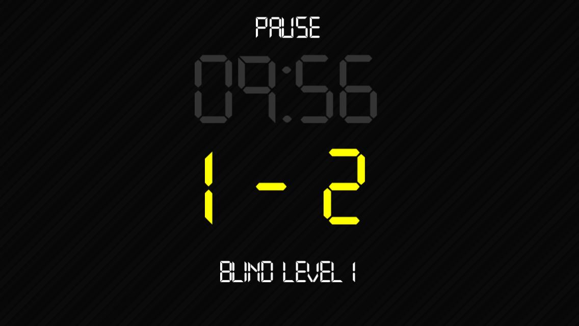 Neon Poker Blind Clock Timer