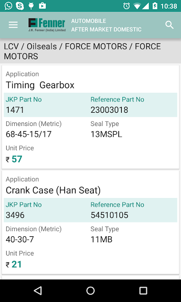 JK Fenner Domestic E Catalogue