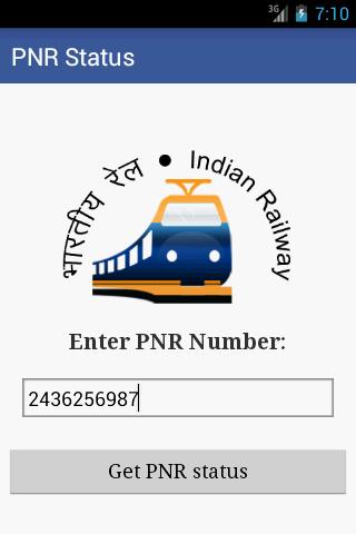PNR Status App Indian Railway