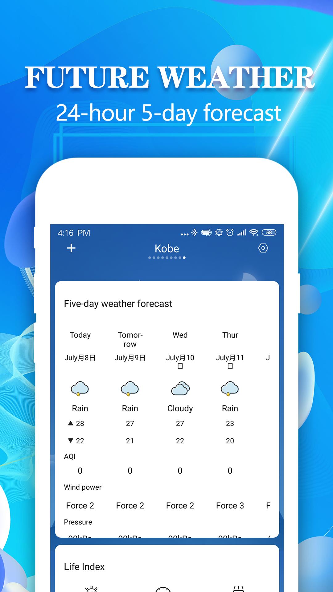 Real-time weather forecasting