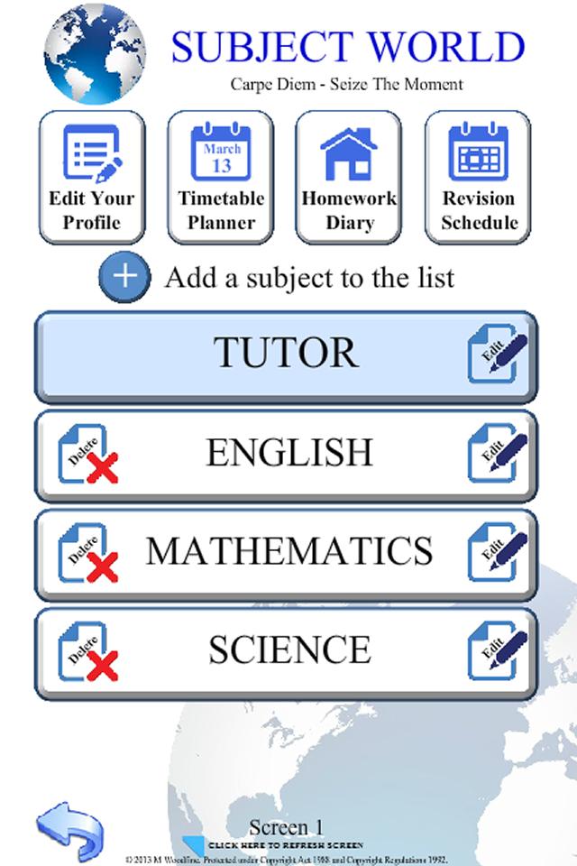 Subject World: Student Edition