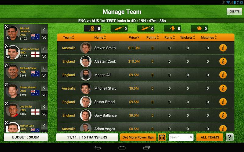 Play Fantasy Cricket