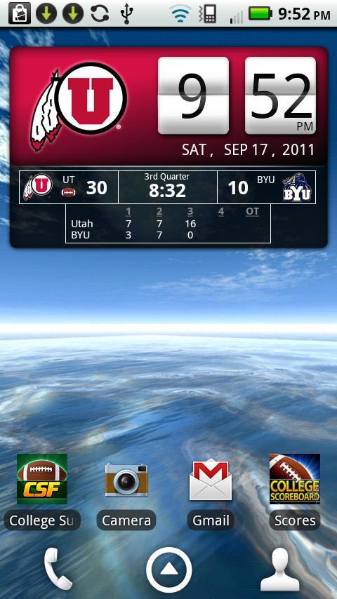 Utah Utes Live Clock