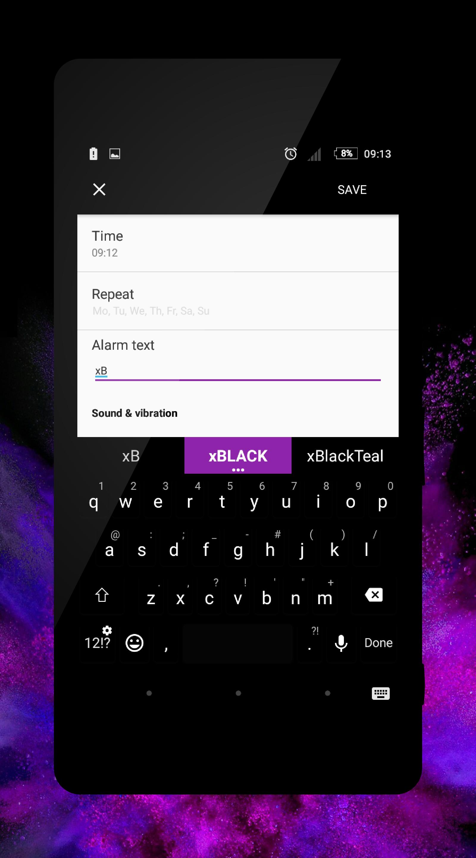 xBlack - Purple Theme for Xper
