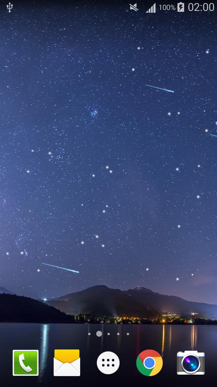 Meteors Sky Live Wallpaper HD