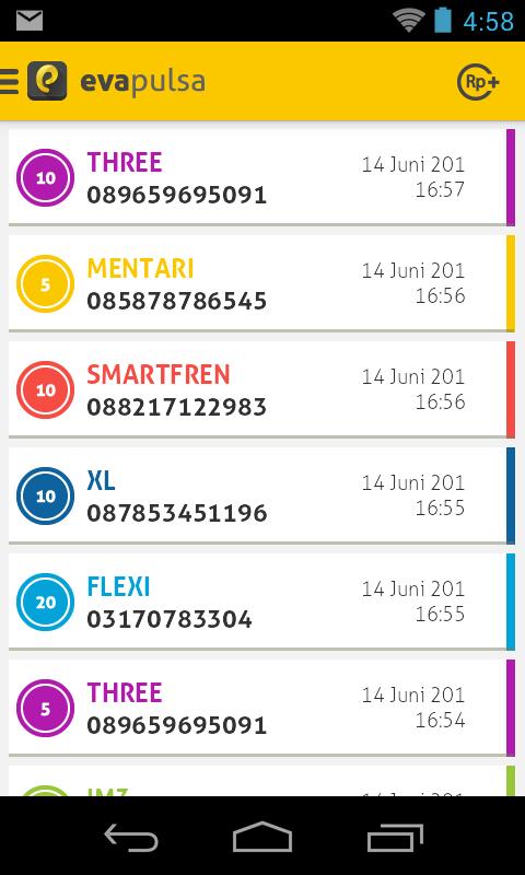 evapulsa - aplikasi jual pulsa