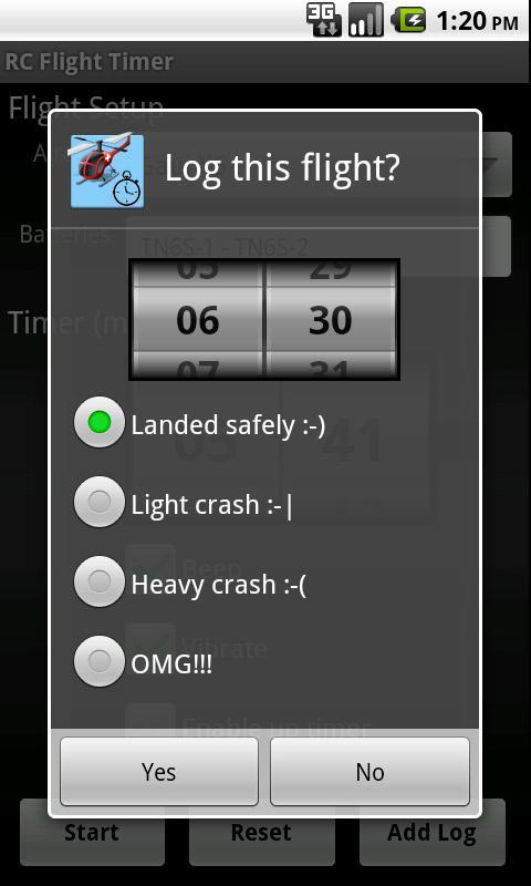 RC Flight Timer and Logger