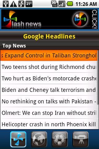 Flash News for Android