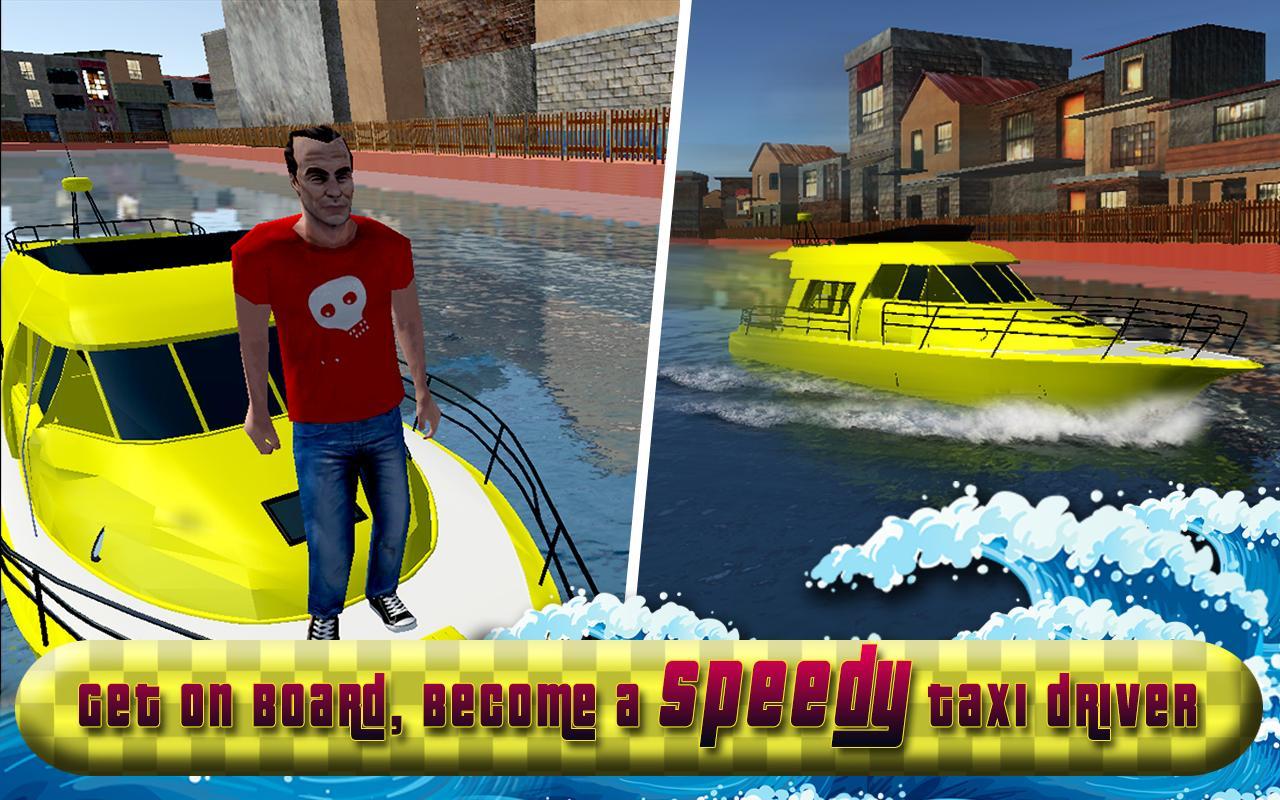 Water Taxi Driver Duty Sim 3D