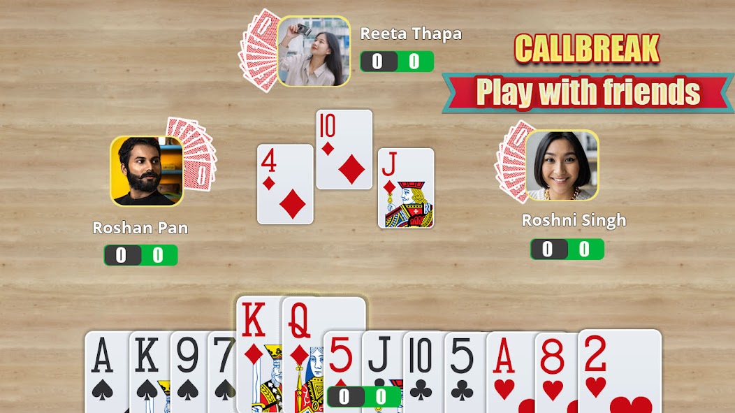 Call Break Online Card Game