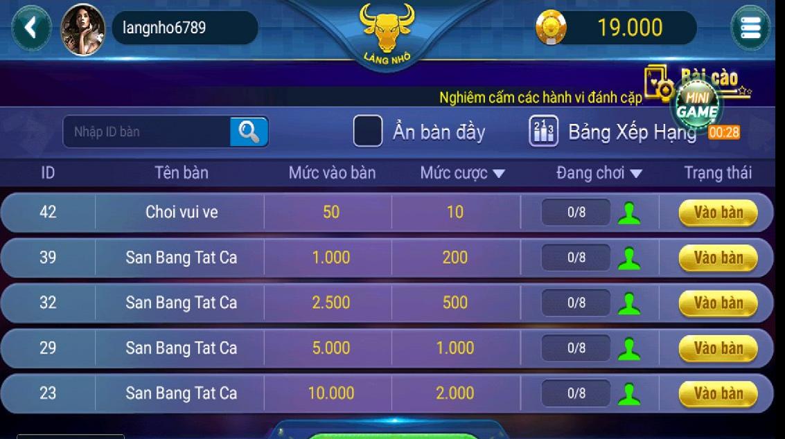 Game Bai Bigkool, Danh bai doi thuong 2019