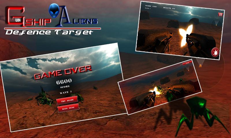 Gunship Aliens Defense Target