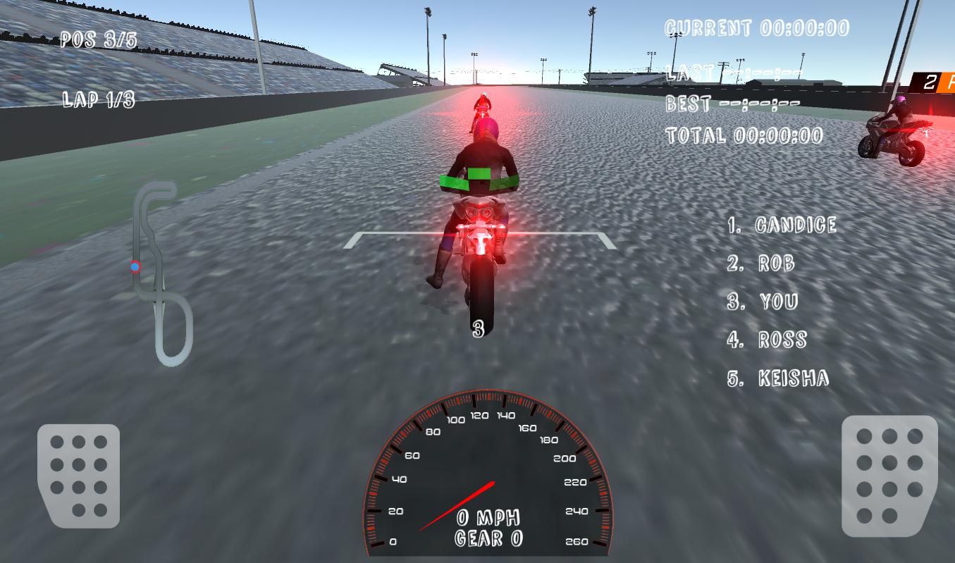 3D Motorcycle Driver Racing