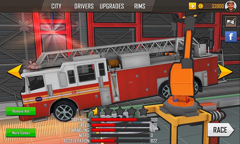 Fire Truck Racer: Chicago 3D