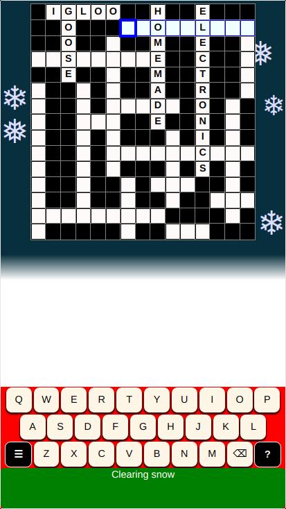 Easy Christmas Crosswords