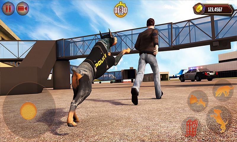 Airport Police Dog Duty Sim