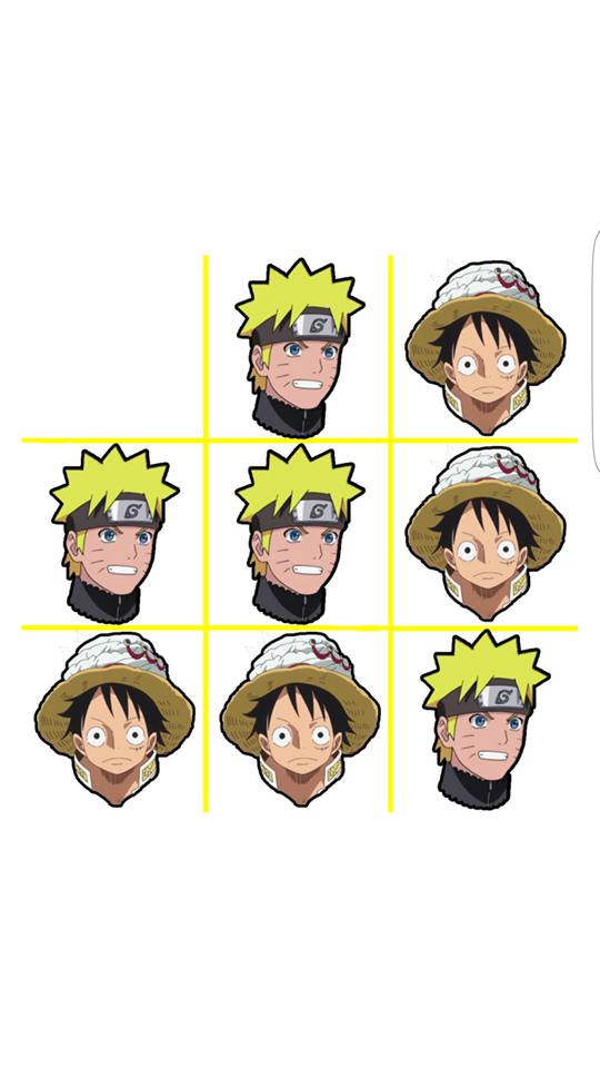Tic Tac Toe - Luffy Vs Naruto