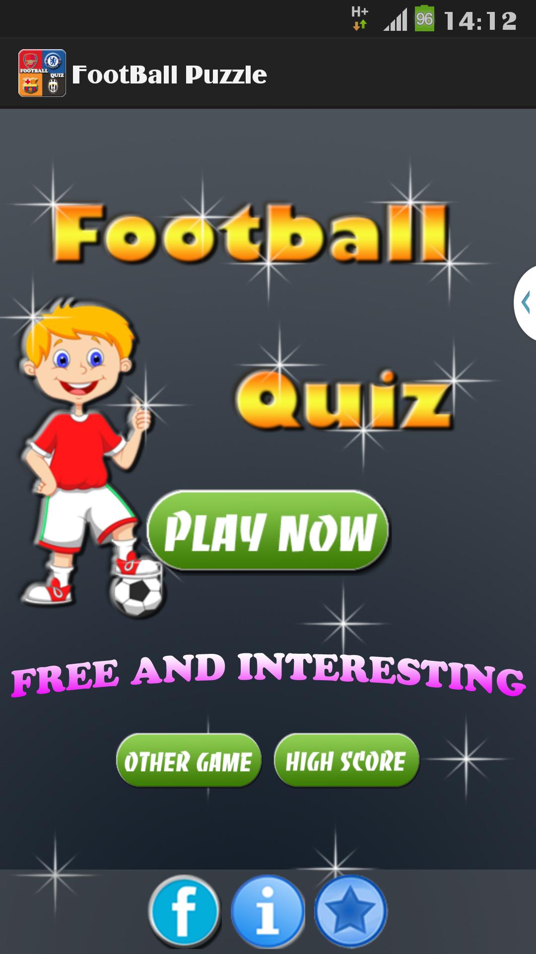 Football Quiz Puzzle -New 2016