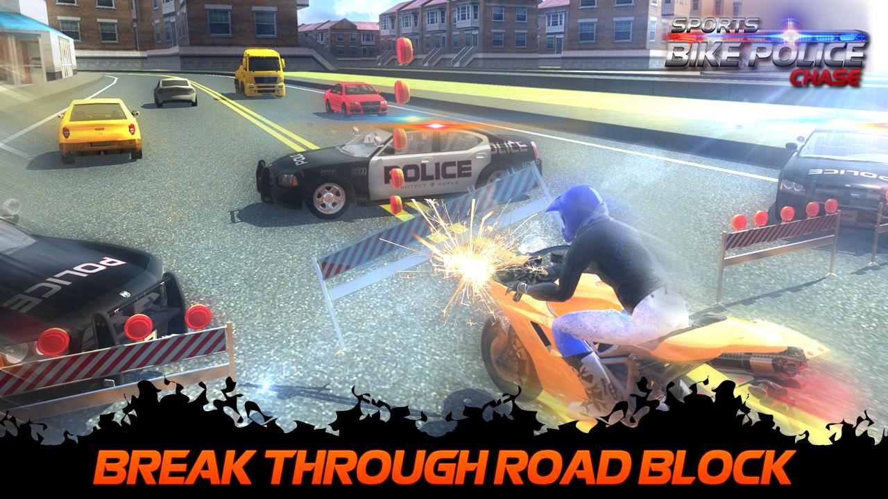 Sports Bike Race Police Chase