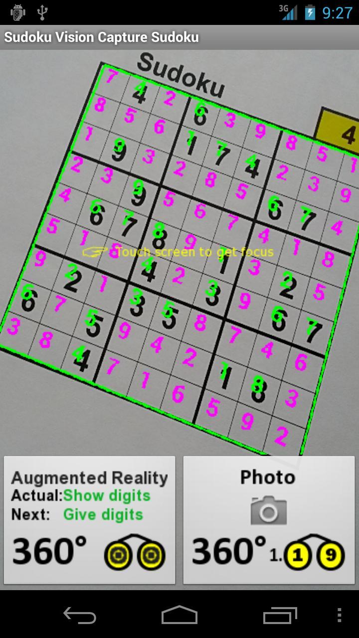 Sudoku Vision
