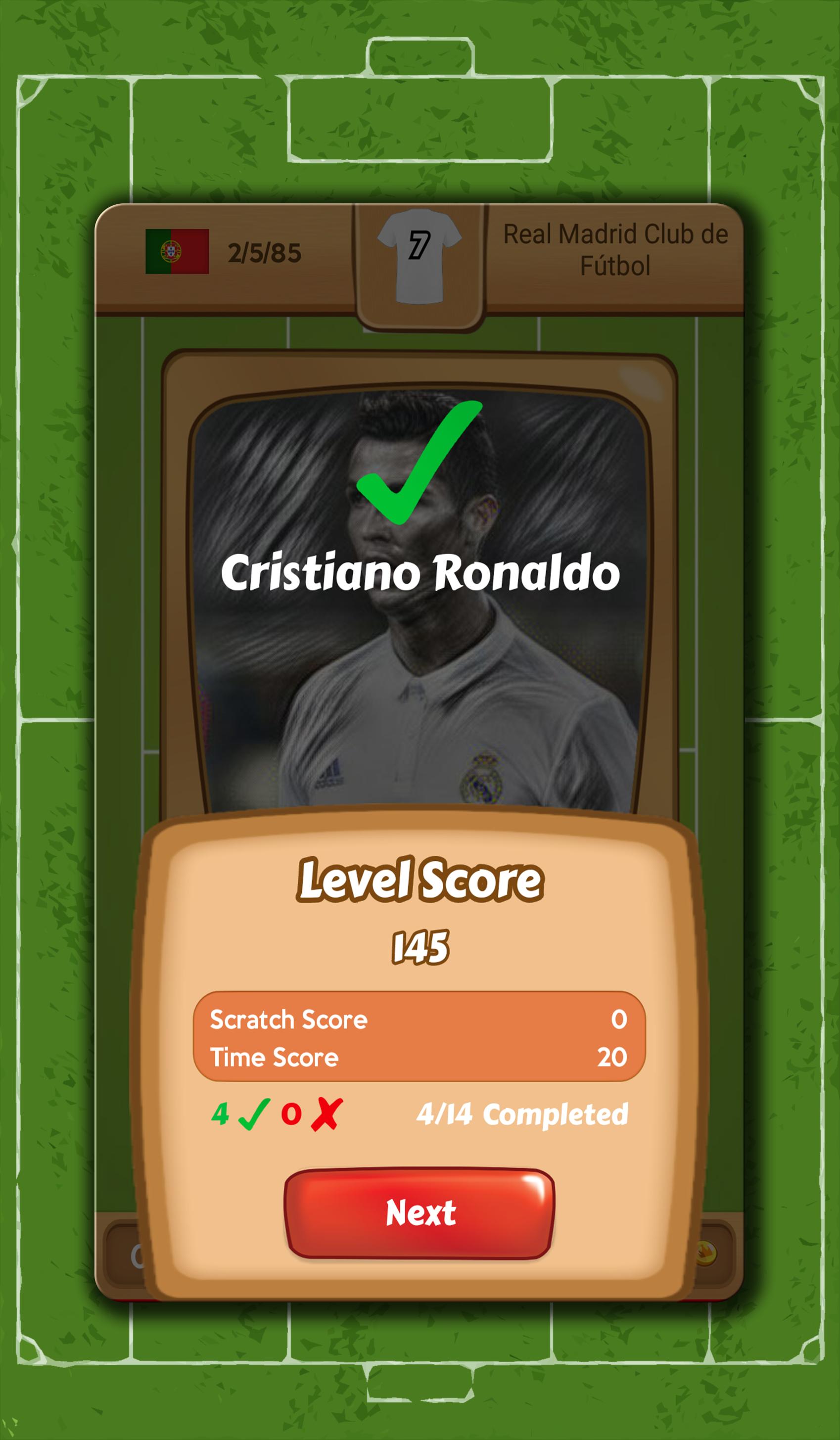 Scratch Football Player Quiz