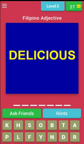 Filipino Adjective Quiz