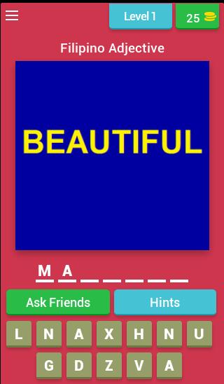Filipino Adjective Quiz