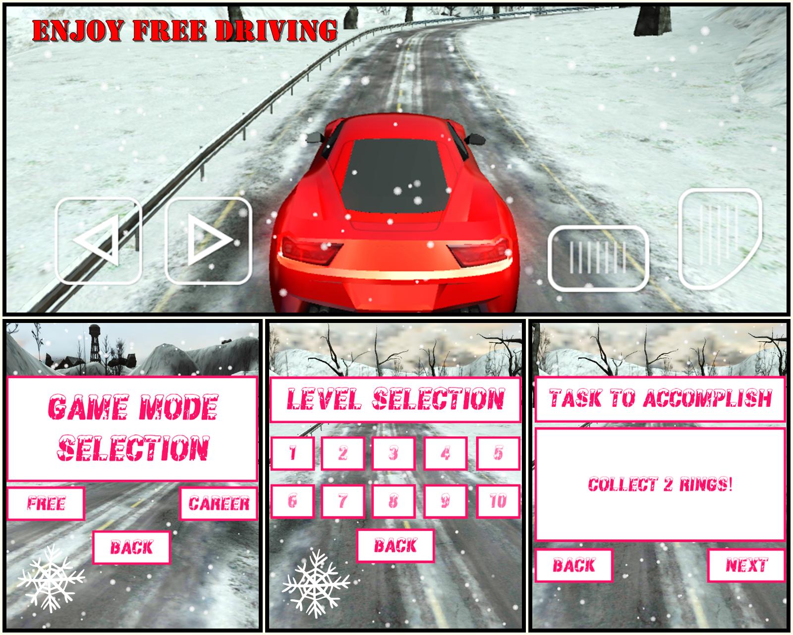 Snow Car Driving Stunts Sim 3D