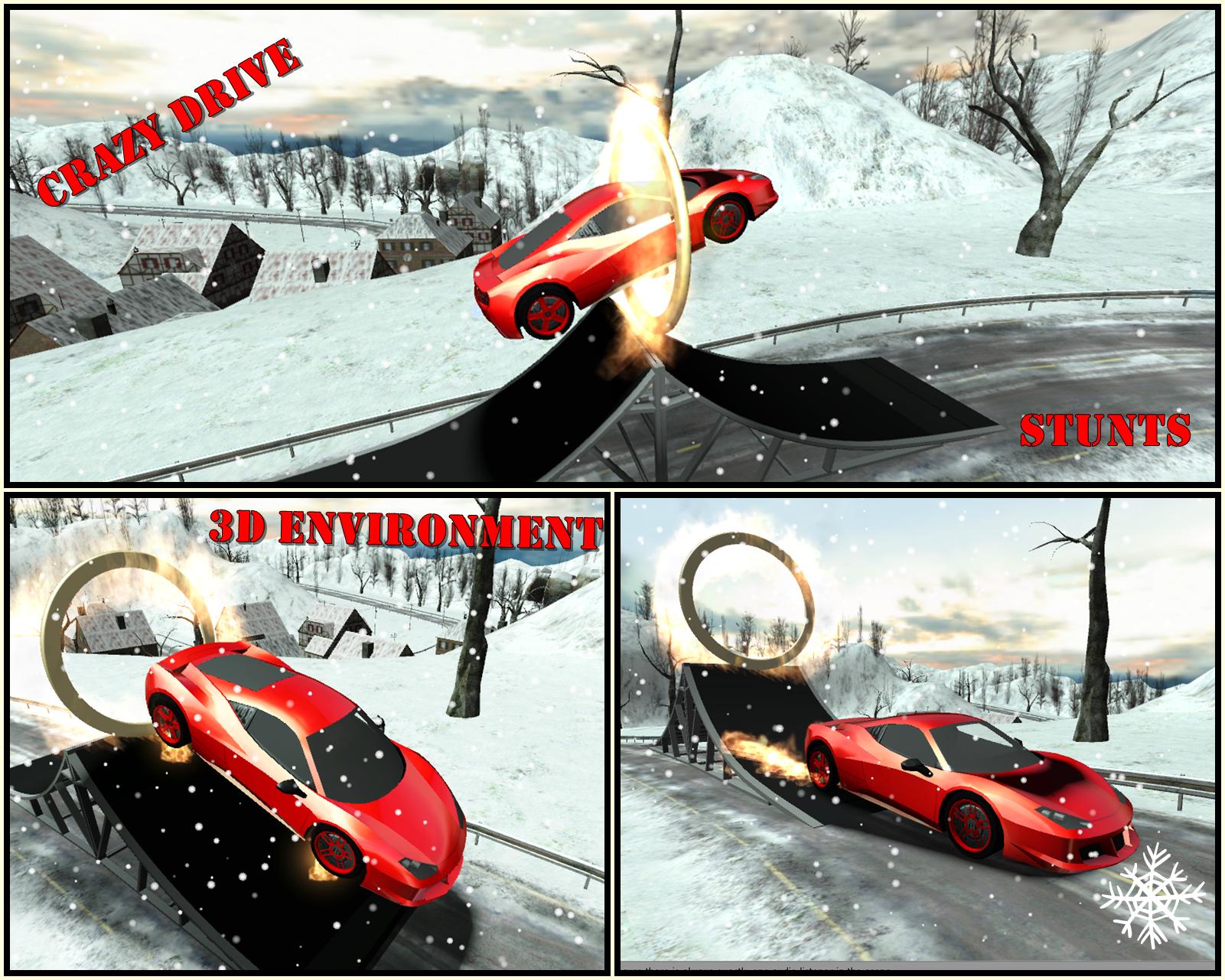 Snow Car Driving Stunts Sim 3D