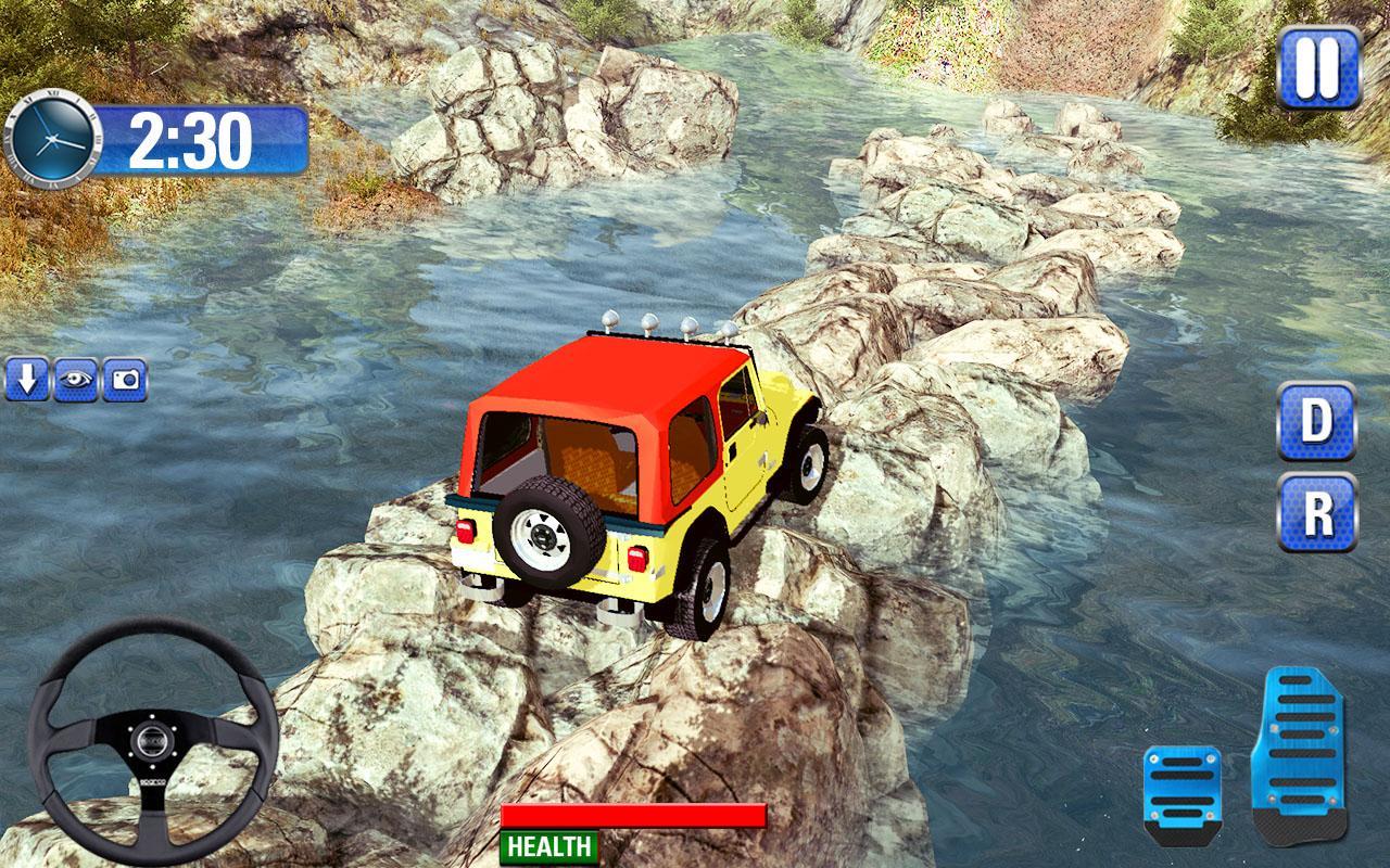 Offroad Jeep Hill Climbing 4x4