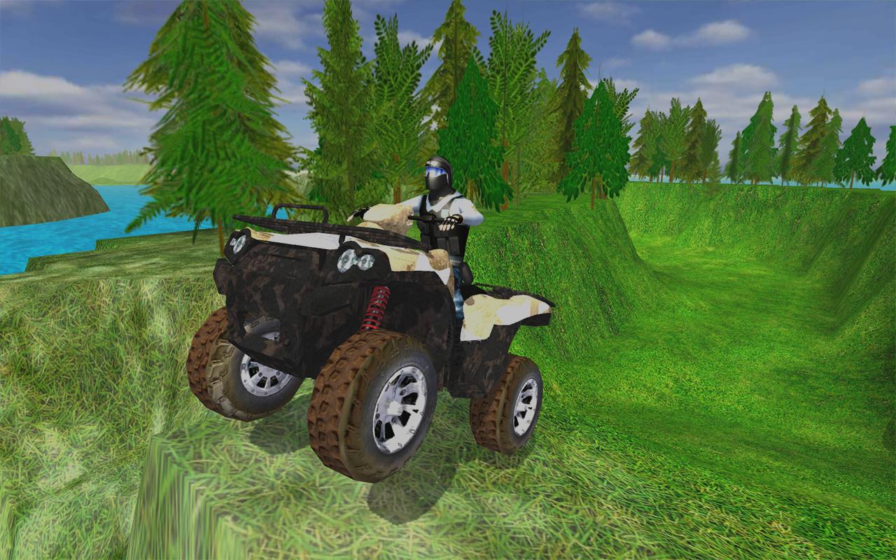 ATV Quad Woods Stunt Driver