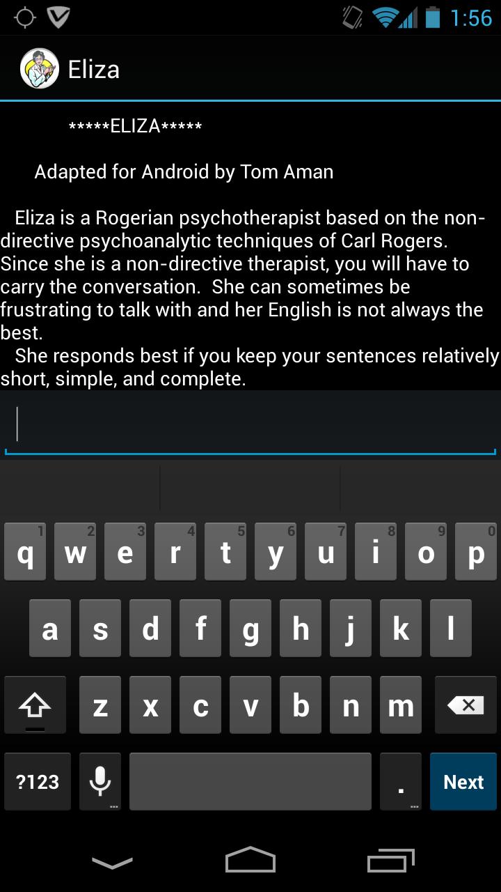 Eliza (BASIC version)