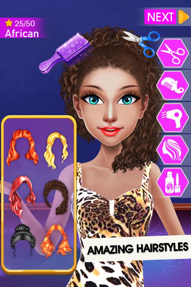 Hairstyles Makeover Girls Game
